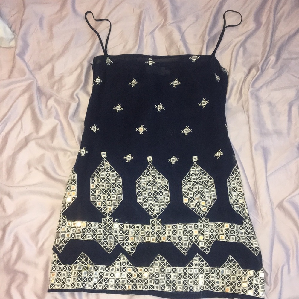 Tank Dress with embroidered details